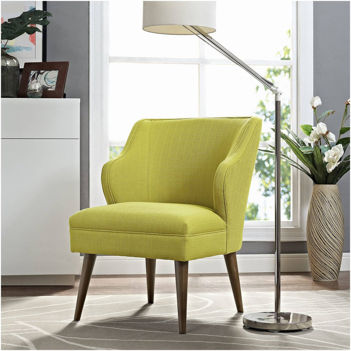 Wheatgrass Fabric Armchair O555