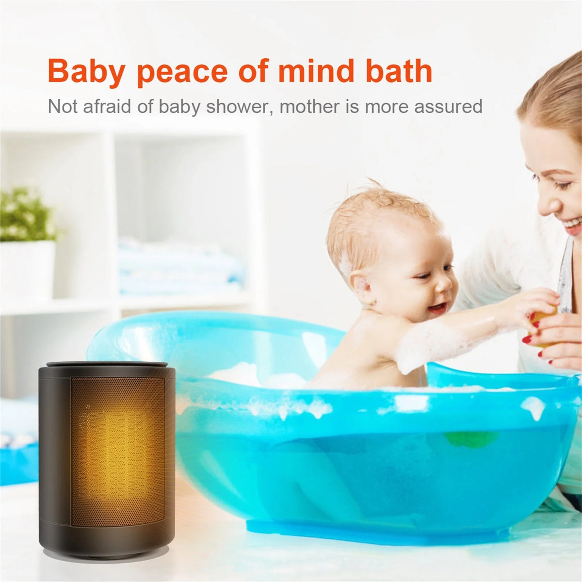 Black Portable Electric Space Heater P6313