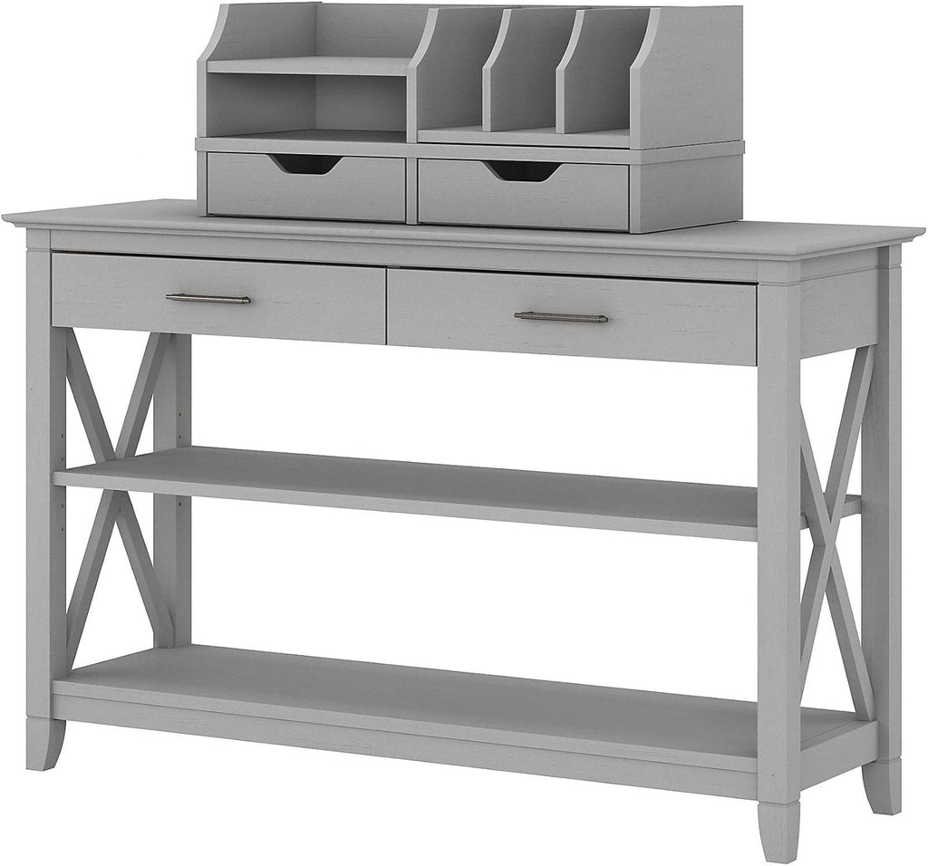 Cape Cod Gray Console Table with Storage B198