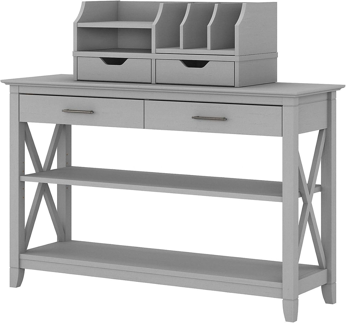 Cape Cod Gray Console Table with Storage B198