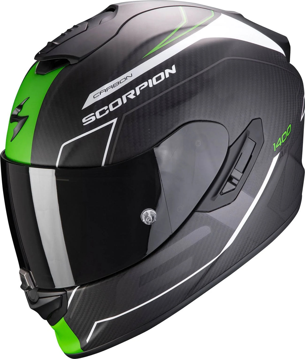 EXO-1400 Carbon Air Helmet Black / Green Size Xs J64230