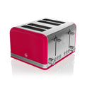 Red 4 Slice Toaster V896