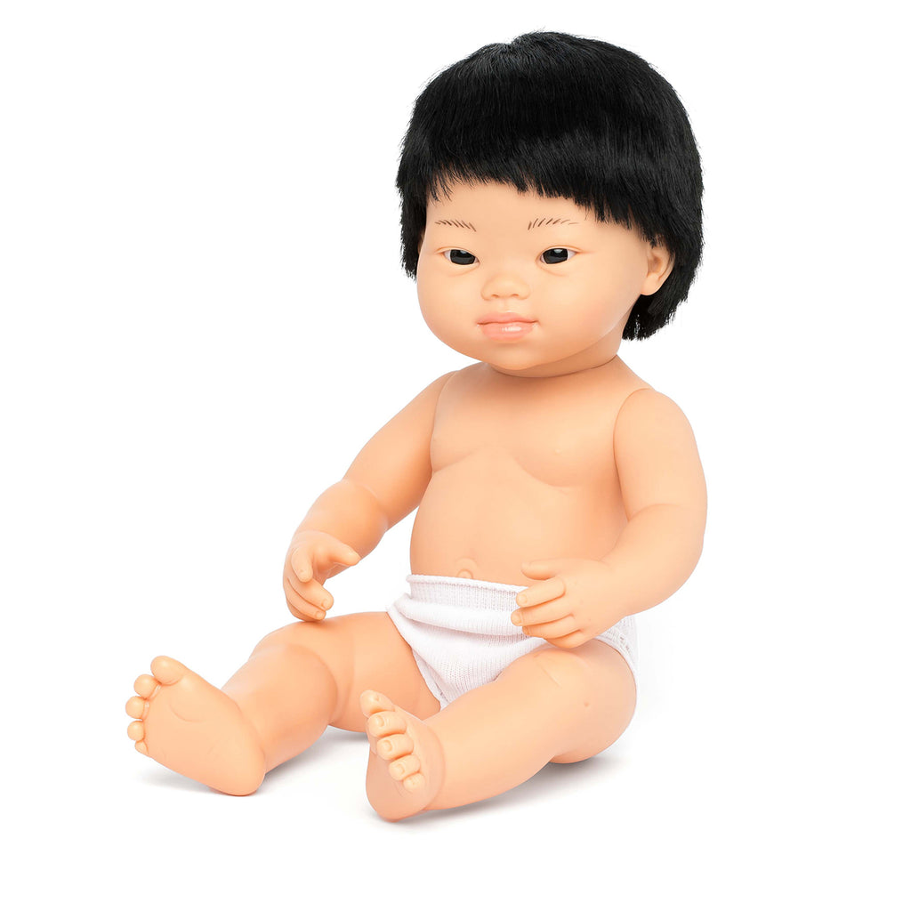 15" Anatomically Correct Asian Boy Baby Doll F111