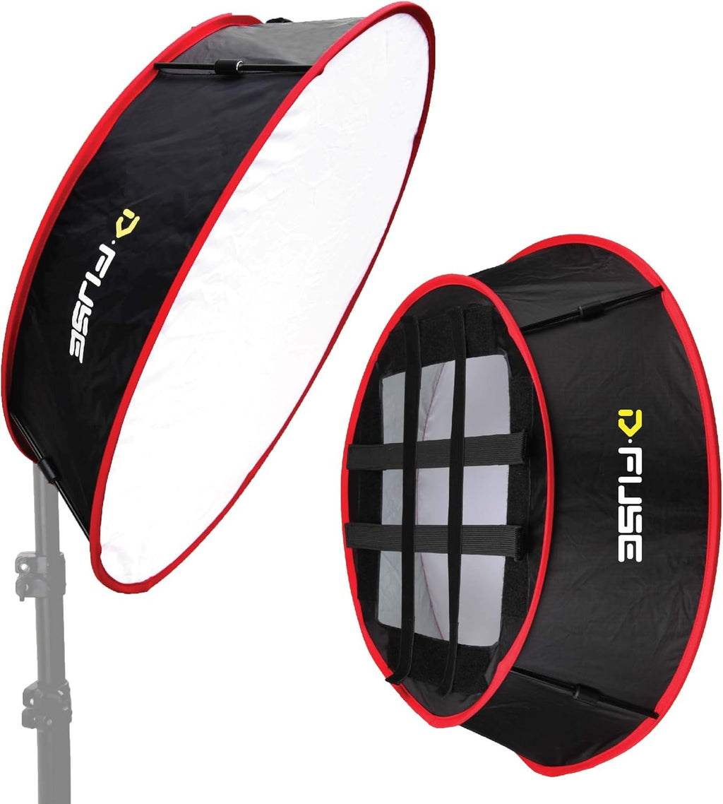 Collapsible Softbox for LED Light Panel, Trapezoid 11.5"x11.5", Pack of 2 E8723