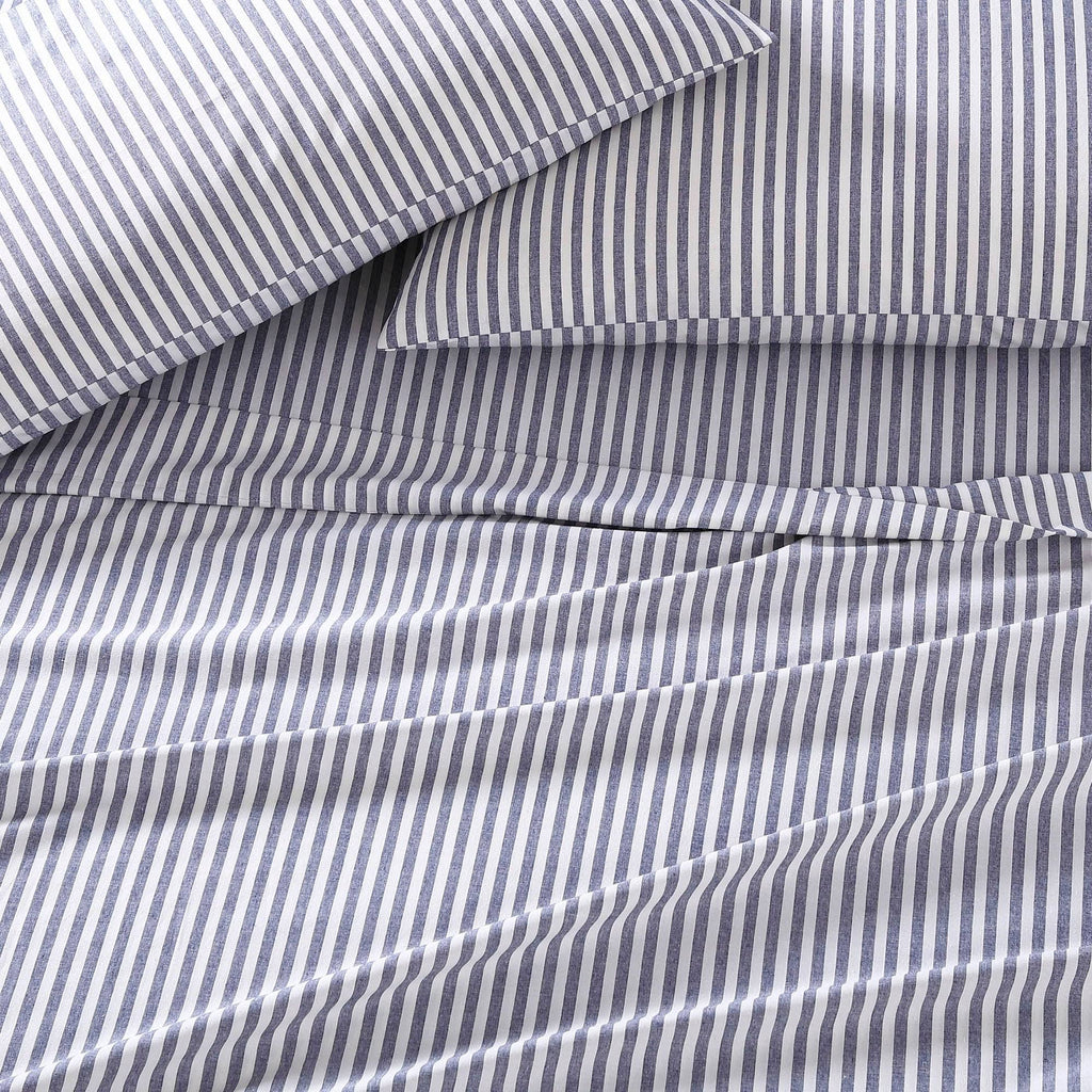 Gray Full Percale Sheet Set P872