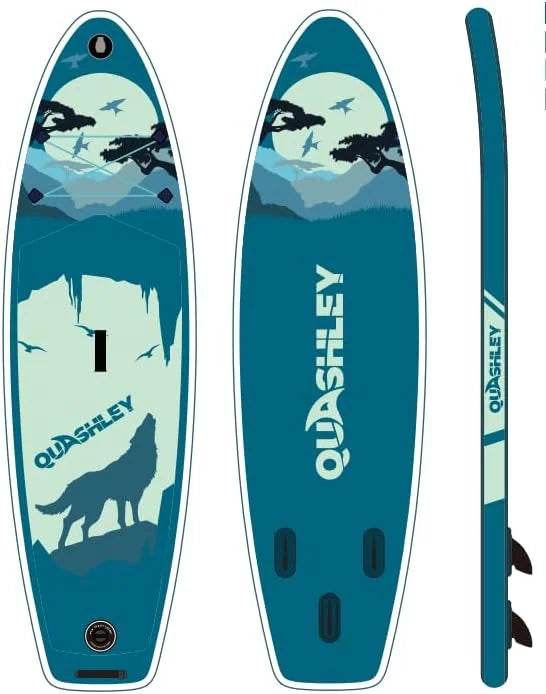 Inflatable Stand Up Paddle Board with Accessories, 11'x33 x6, Max 330lbs W851106