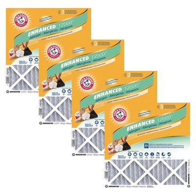 Furnace Air Filter, Width 11.75 in, Height 11.75 in, Filters (qty.) 4 S573719