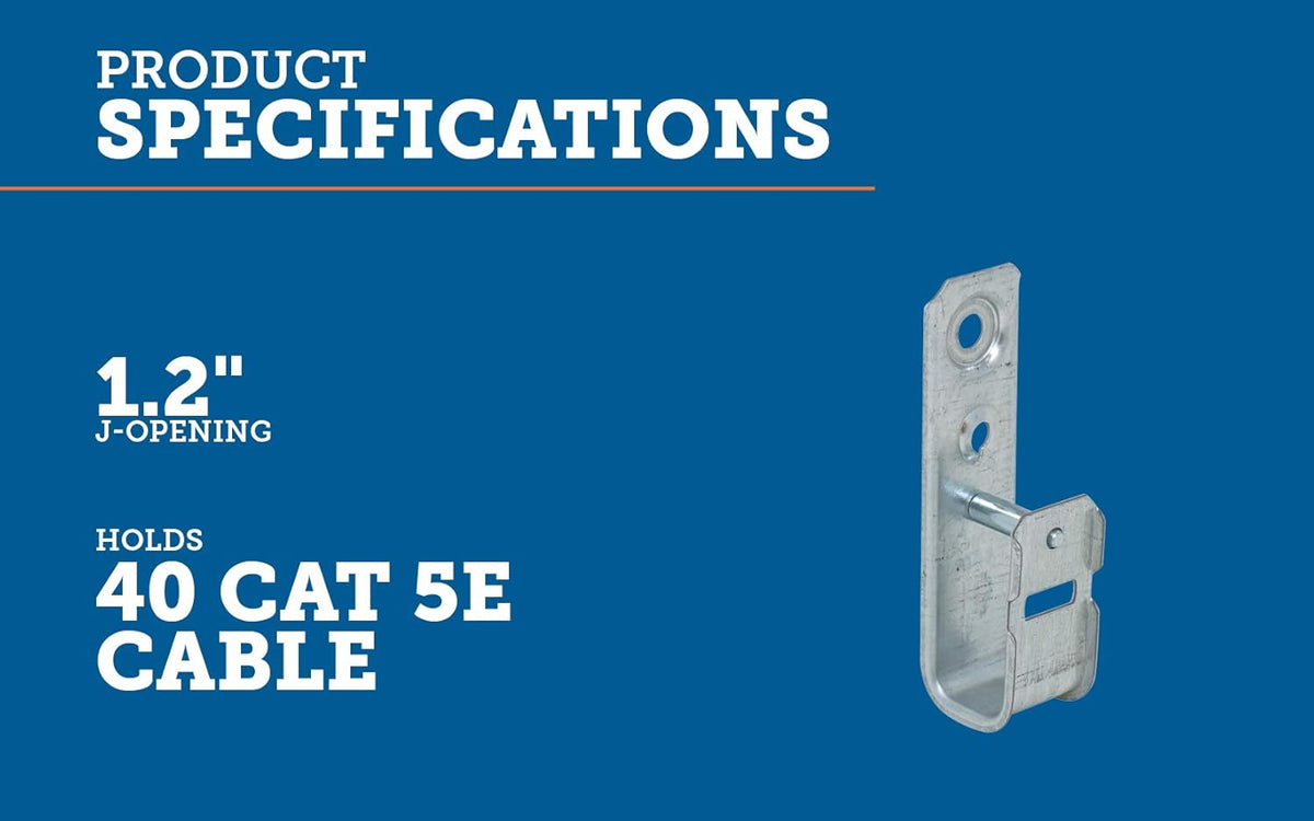 6 Cable Support J-Hook S718