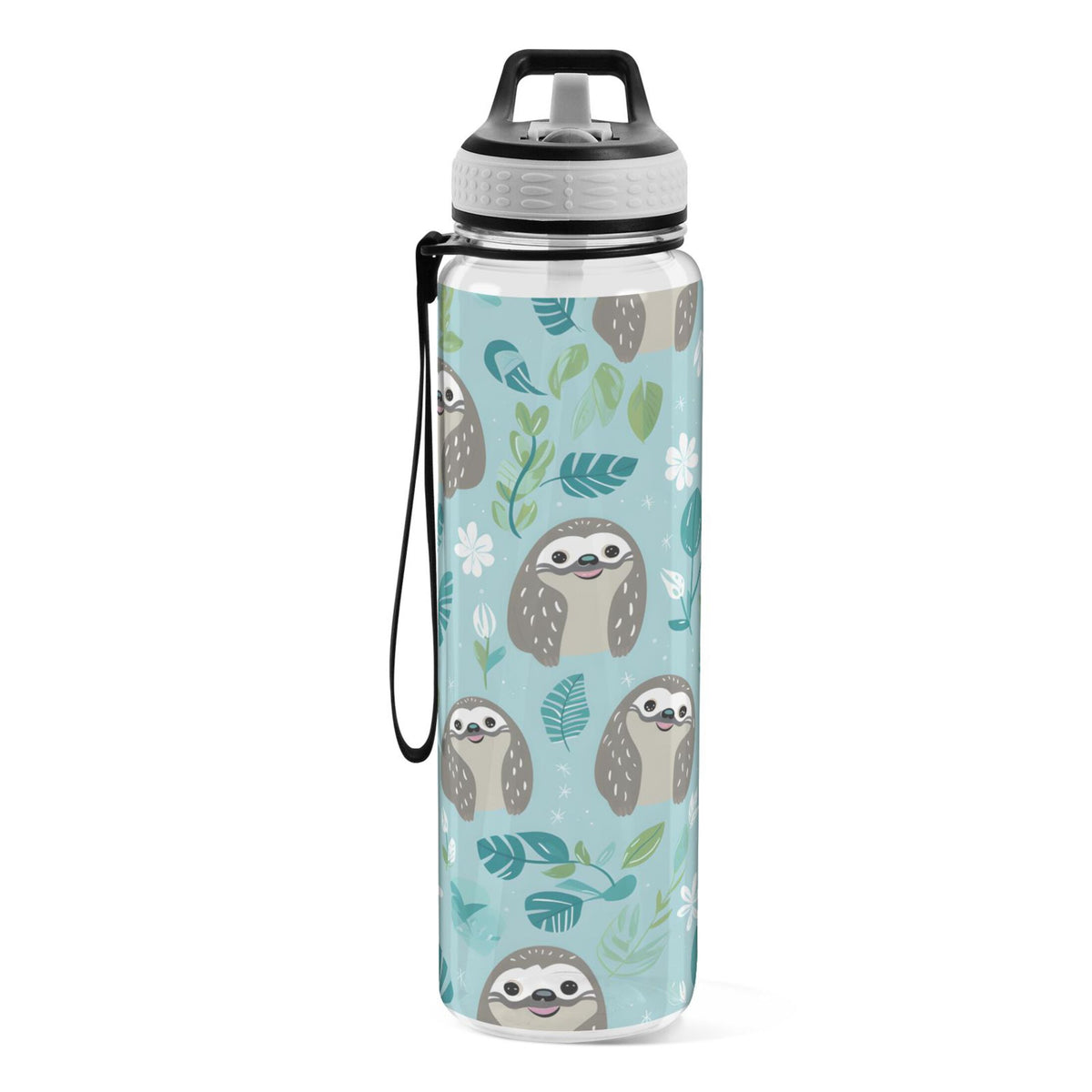 32oz Tritan Clear Water Bottle with Straw T91377