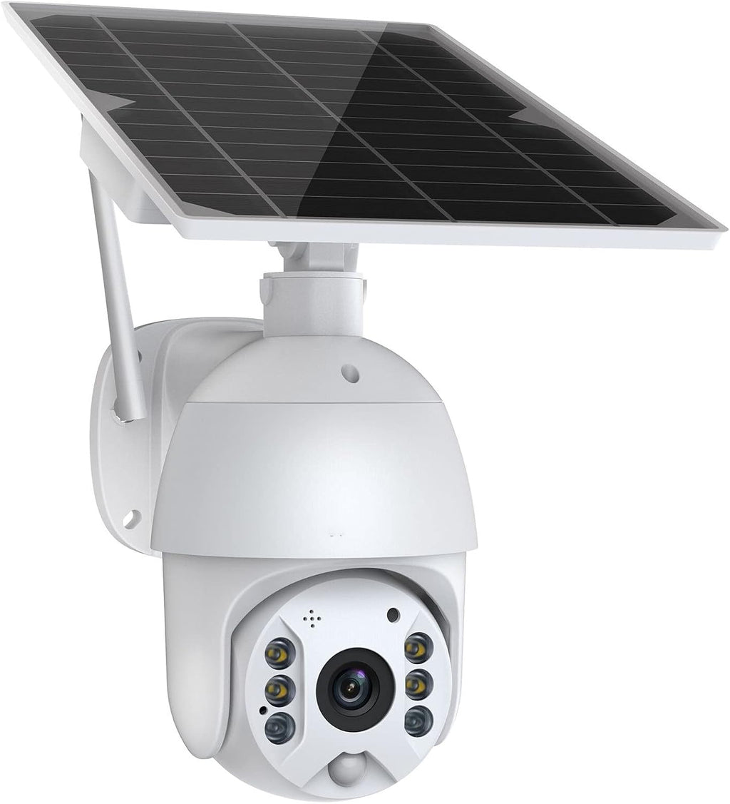 1080P Wireless WiFi PTZ Solar Security Camera with Color Night Vision Y615828