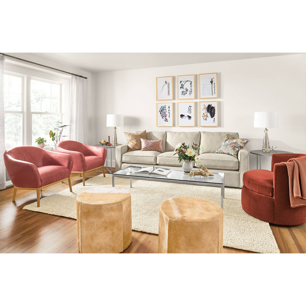 Round End Table 18 Diameter 16h in Stainless Steel with Clear Tempered Glass Top T9958