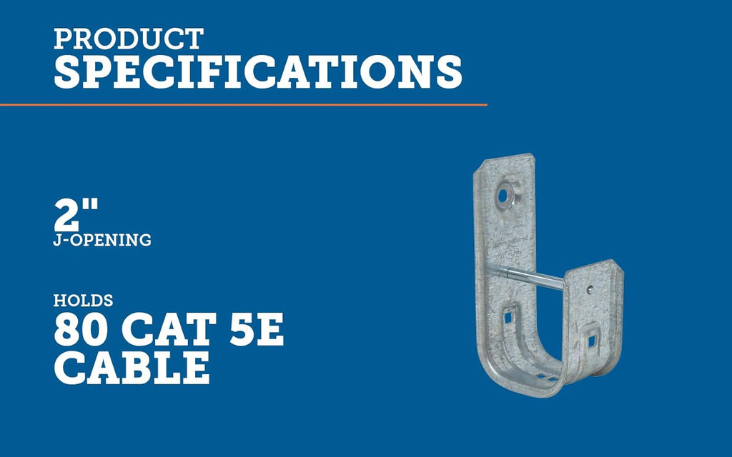 6 Cable Support J-Hook S718