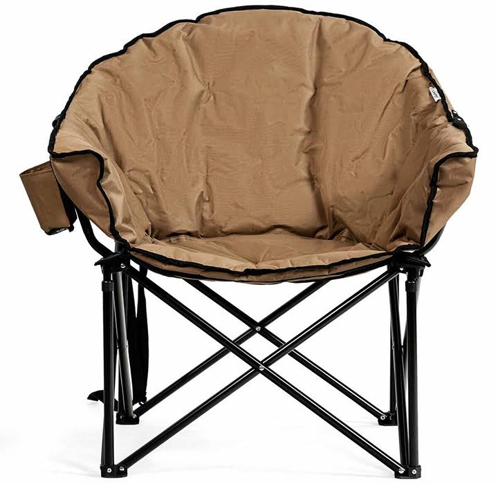 Navy Padded Folding Camping Chair with Carry Bag B8277