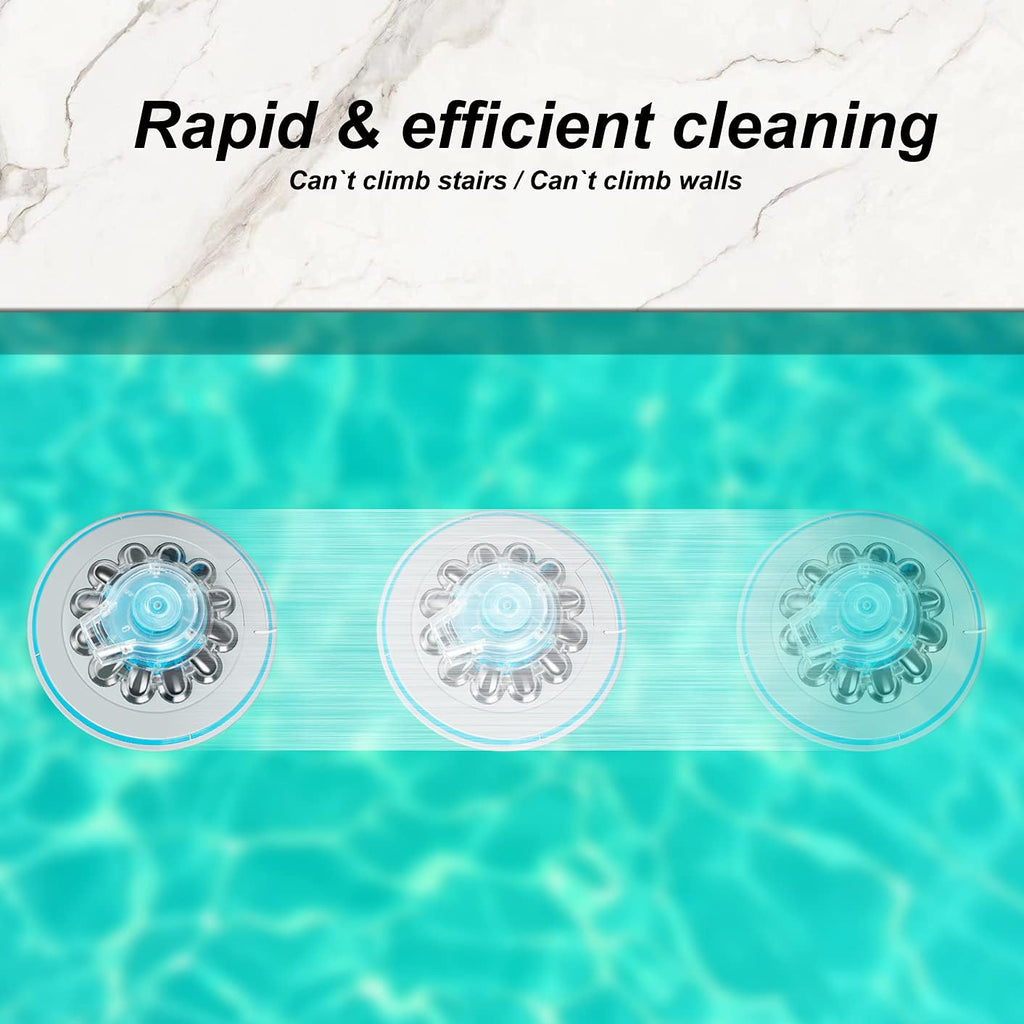 Cordless Automatic Pool Cleaner with Rechargeable Battery, IPX8 Waterproof Pool Robot T511961