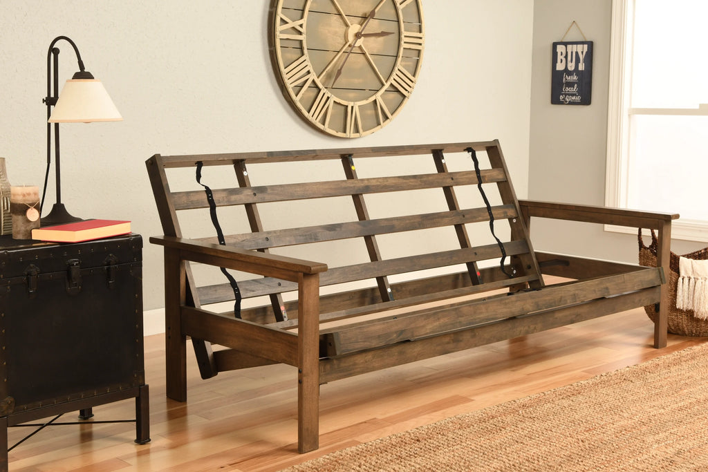 Rustic Walnut Finish Futon L597