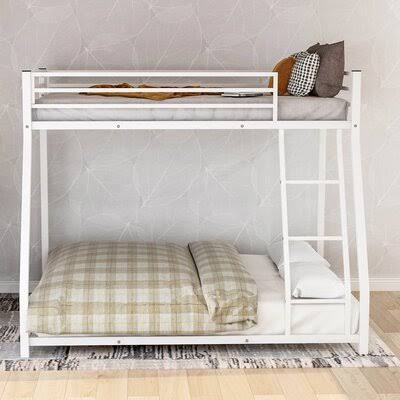 White Twin Over Full Bunk Bed P763