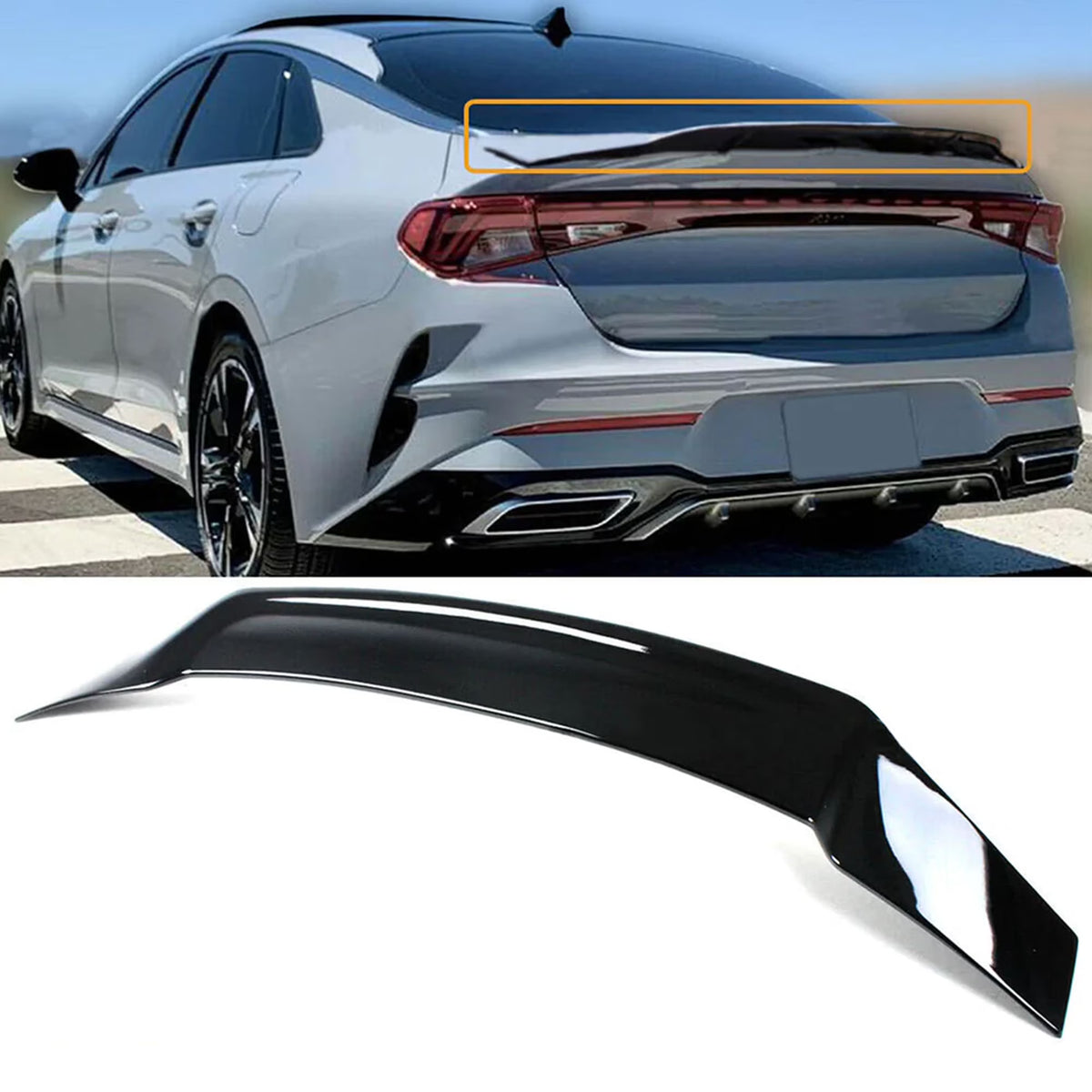 Gloss Black Rear Spoiler K338