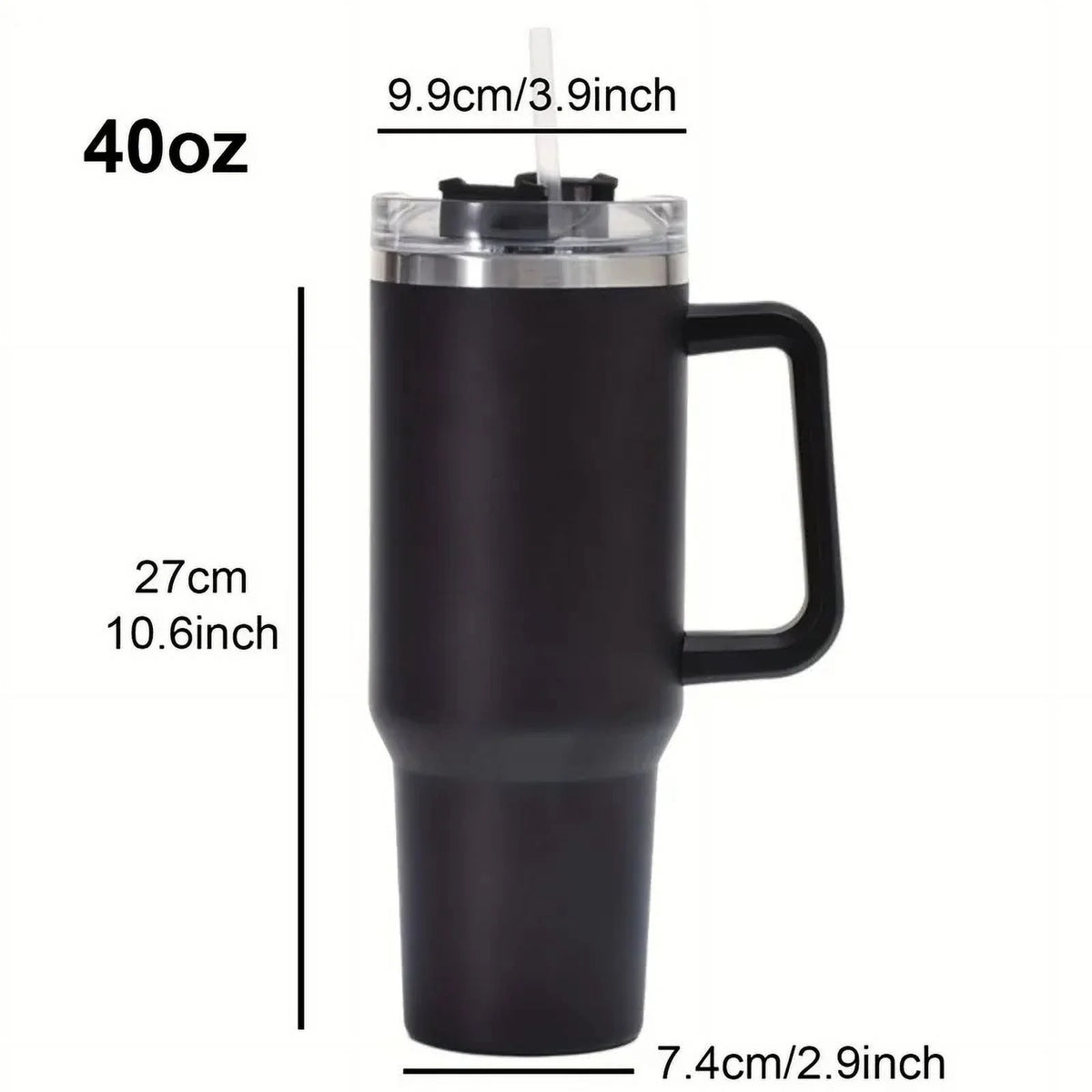 Green 1200ML 304 Stainless Steel Insulated Water Bottle with Handle Straw M458