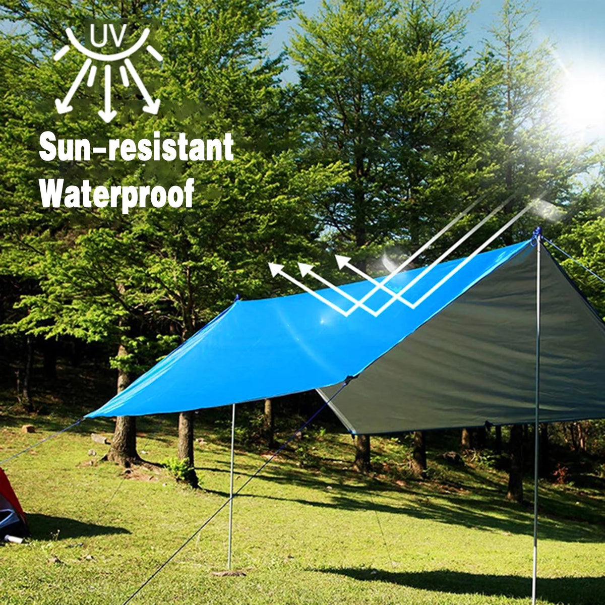 Waterproof Camping Tarp Sunshade F444636