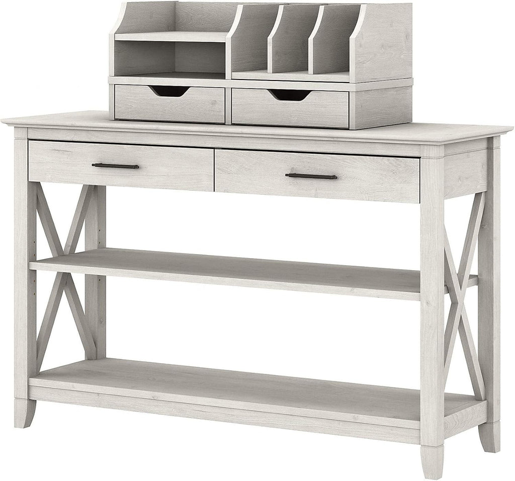 Cape Cod Gray Console Table with Storage B198