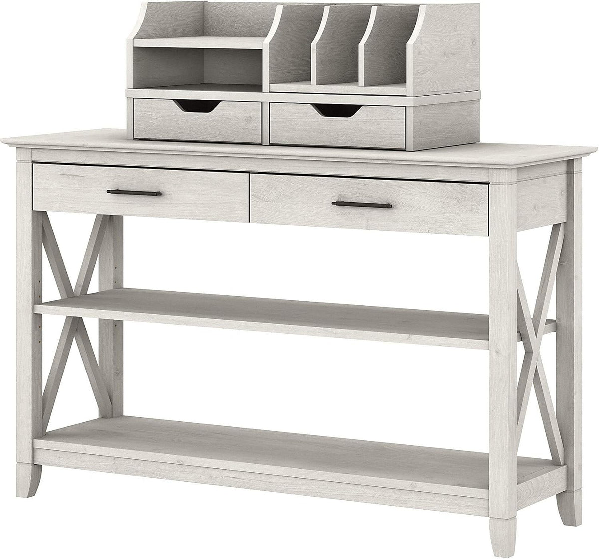 Cape Cod Gray Console Table with Storage B198