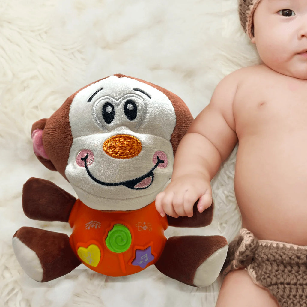 Plush Monkey Baby Toy W9657