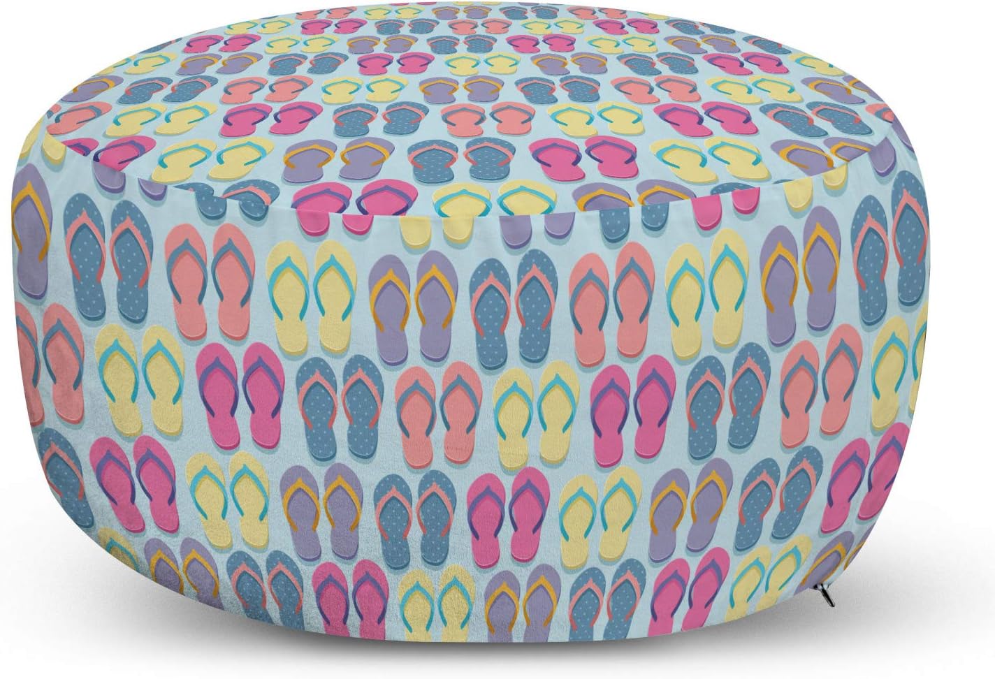 Vermilion Green Decorative Ottoman with Removable Cover B330624
