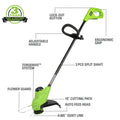 24V 10 inch TorqDrive String Trimmer with 2Ah USB Battery and Charger W378275