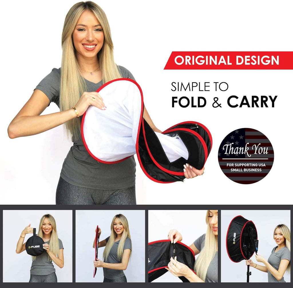 Collapsible Softbox for LED Light Panel, Trapezoid 11.5"x11.5", Pack of 2 E8723