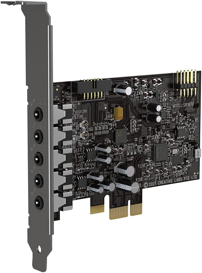 PCIe 5.1 Sound Card with Headphone Amp Pack of 2 J15273